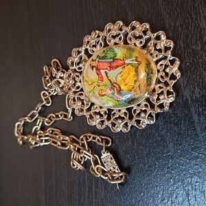 Courting Couple Necklace